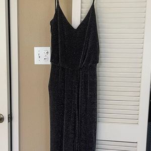 Eliza J holiday sparkle black jumpsuit size 2 new with tags